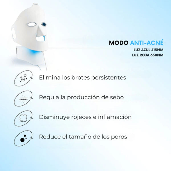 Glowskin Pro – Mascarilla LED de Alto Rendimiento para Rostro y Cuello