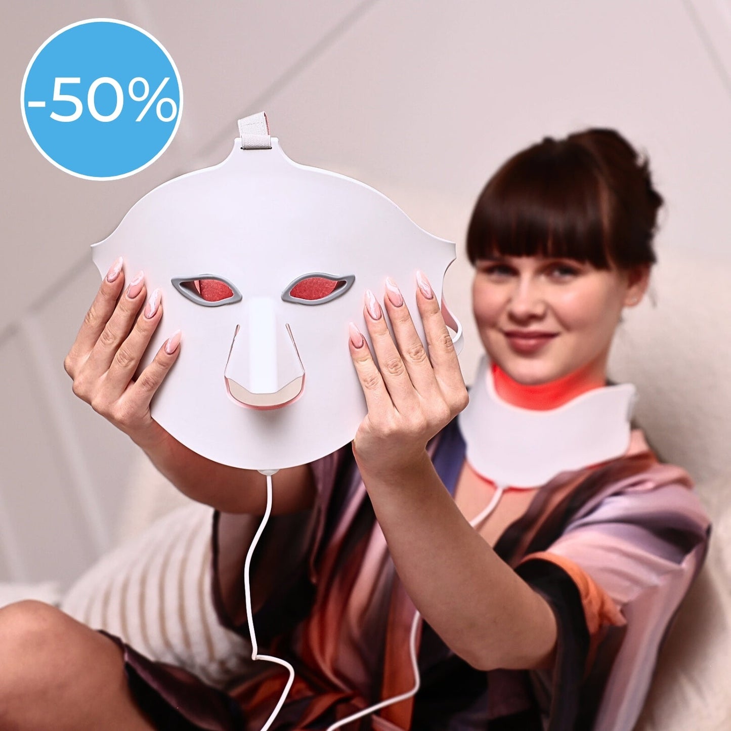 Glowskin Pro2 - Masque LED Haute Performance pour le Visage et le Cou